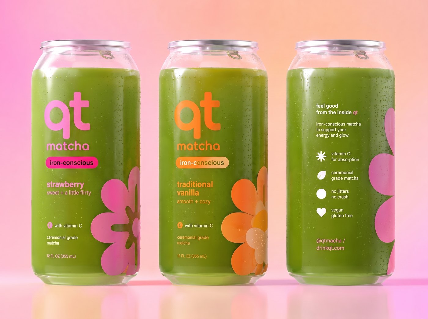 qt matcha cans