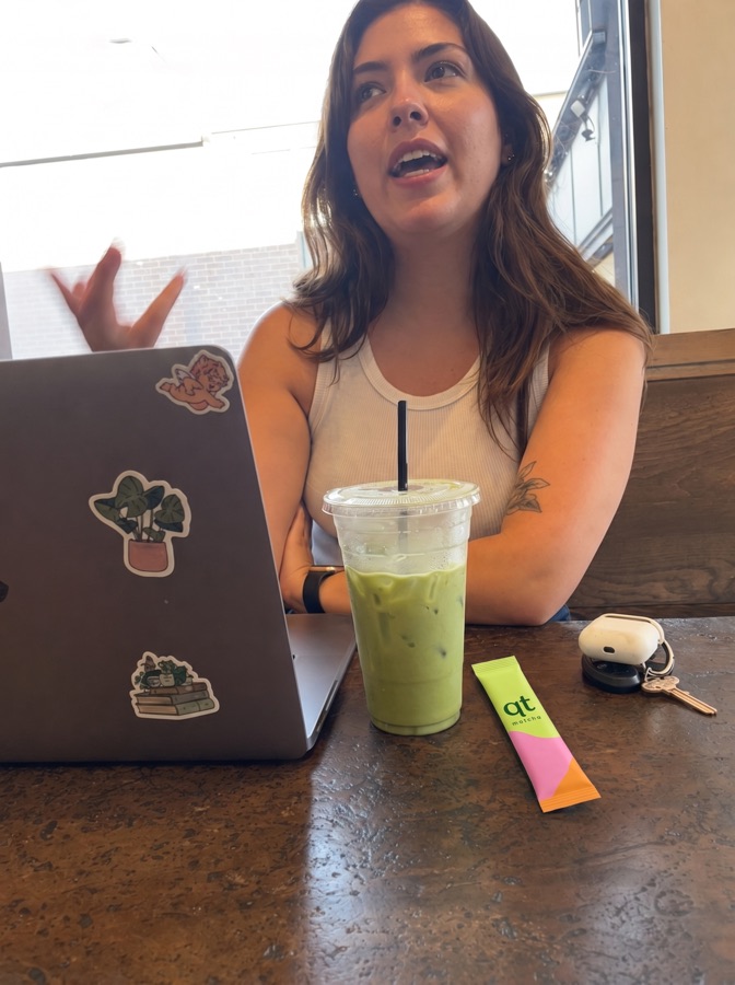 qt matcha customer photo