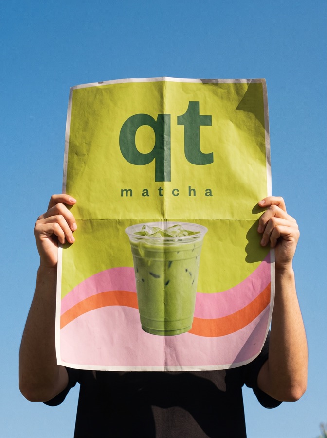 qt matcha poster in the wild